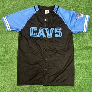 Vintage Cleveland Cavaliers Jersey Men’s Large Black Blue Retro Y2K Embroidered